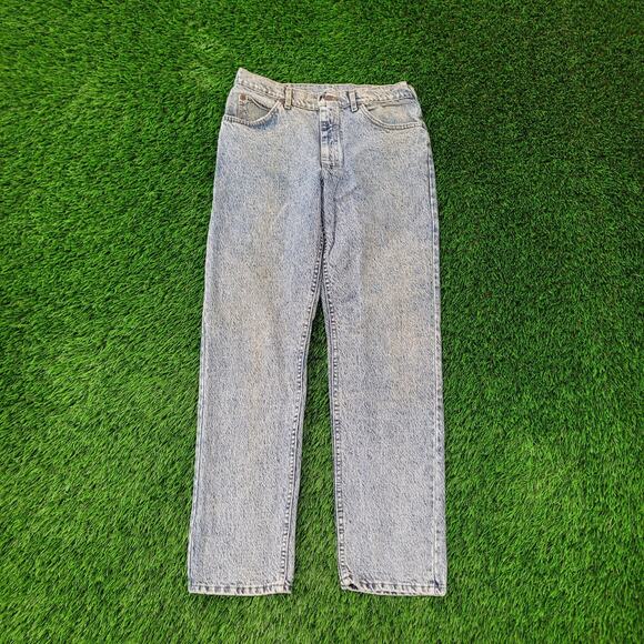 Vintage 80s Lee Riders Acid-Wash Jeans 30x30 Made in USA 209-6848 - Picture 1 of 16